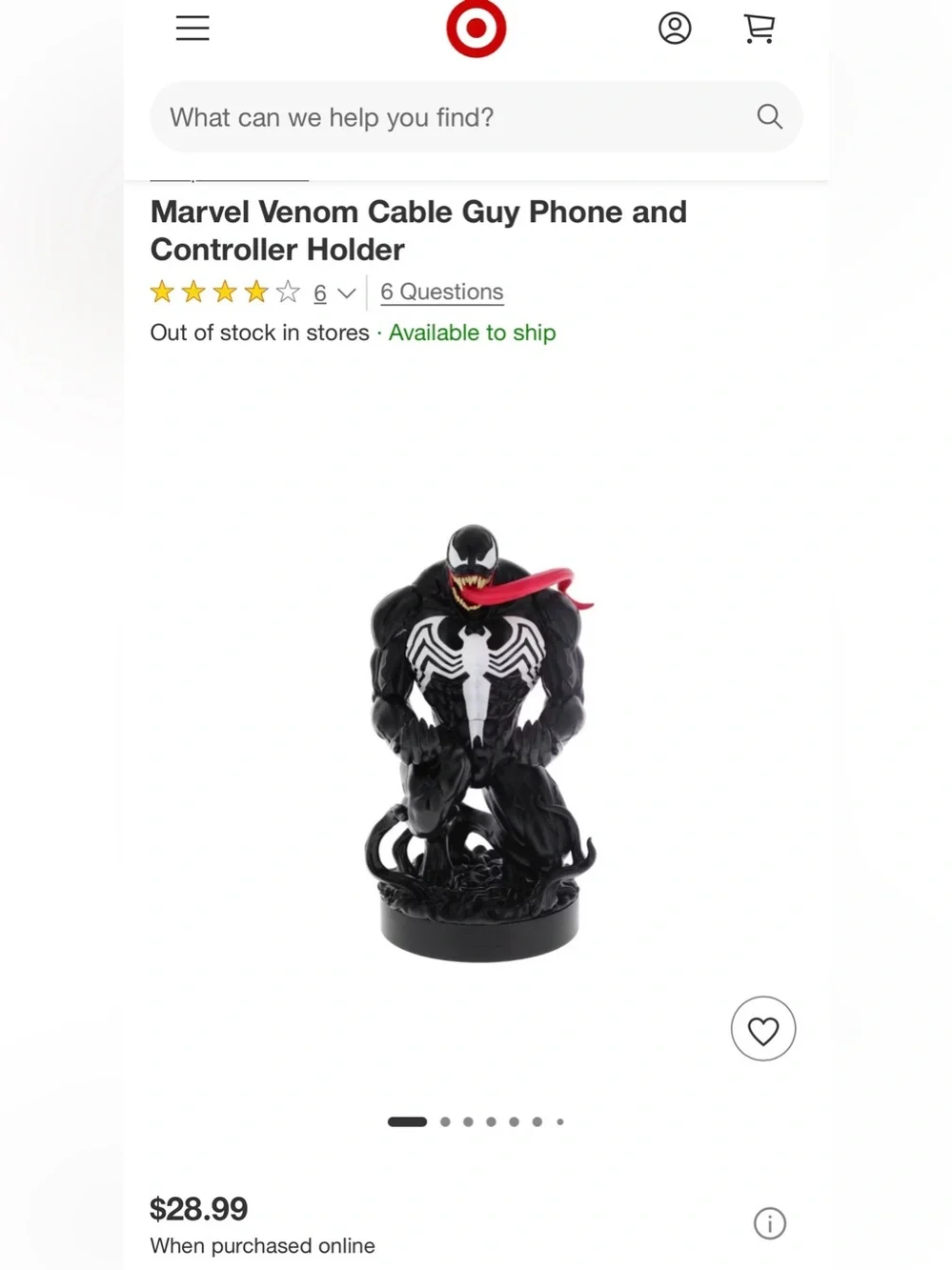 Marvel Venom Cable Guy Phone & Controller Holder